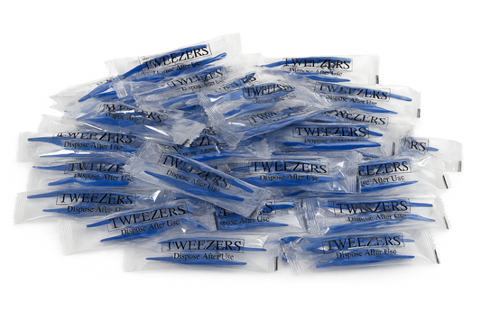 1,000 Bulk Pack Plastic Tweezers Individually Wrapped Free Shipping ($0.15 Each)